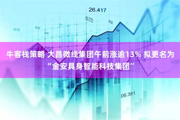 牛客栈策略 大昌微线集团午前涨逾13% 拟更名为“金安具身智能科技集团”