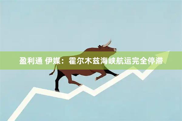 盈利通 伊媒：霍尔木兹海峡航运完全停滞