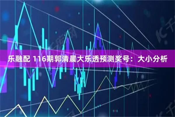 乐融配 116期郭清晨大乐透预测奖号：大小分析